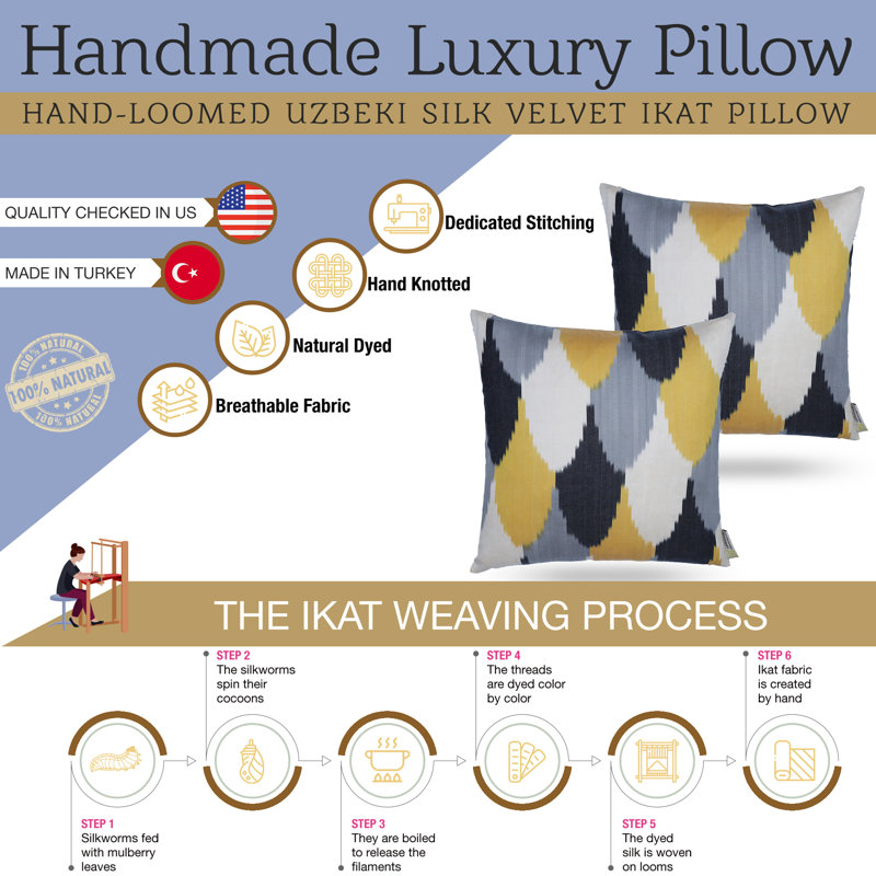 Silk Square Pillow Cover & Insert