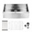33"X21"X10" Apron Sink - Stainless Steel, Single Bowl, To Dents And Rust, Stain- Design Aspect, Easy Clean, , 16 Gauge Interior Feature, Gauge, Nickel