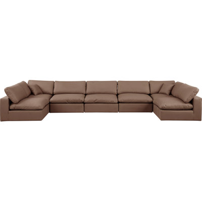 Huspon Upholstered U-Shaped Sectional Reversible