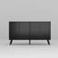 Buffet noir H 31,4 po