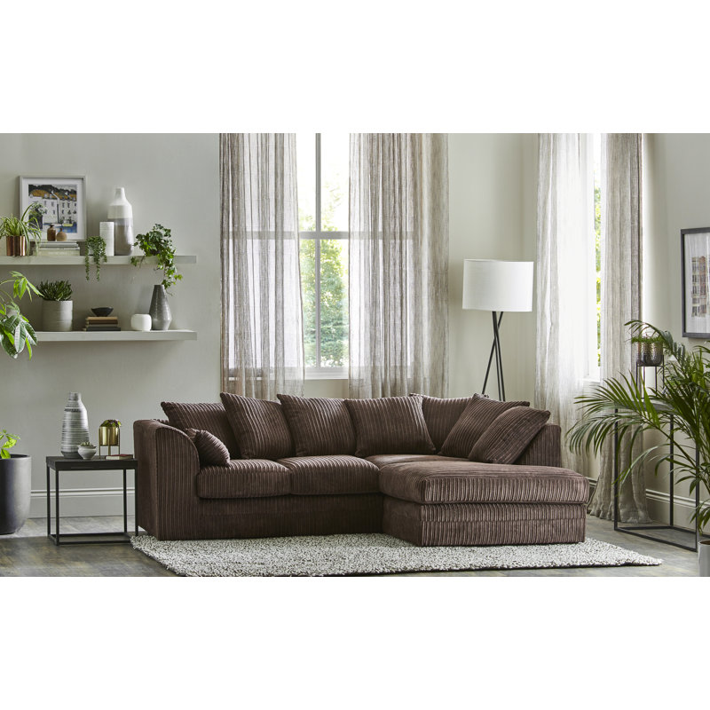 Moana 2 - Piece Living Room Set, Chocolate, Right Hand