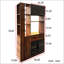 Armoire de rangement avec tablettes multifonctionnelles, organisateur d'entrée en bois moderne pour le couloir et le salon-1263308665