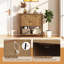 Console Mid-Century avec 2 tiroirs, 2 armoires et une tablette inférieure pour le couloir