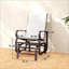 Ensemble de 2 chaises berçantes d'extérieur