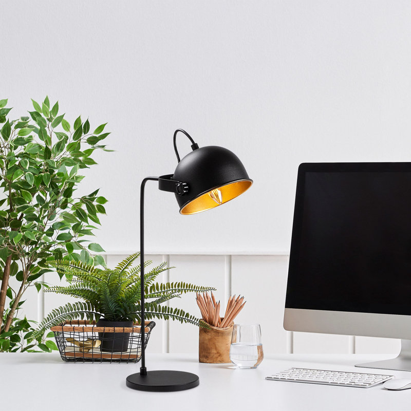 Pappano Desk Lamp, Black/Gold