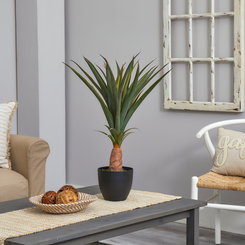 Plante agave artificielle en pot
