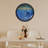 17.3" Hanging Wall Decor Moving Sand Art Picture Wood Decor(Blue)