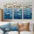 Toile naturelle avec cadre flottant