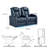 Power Zero Gravity Top Grain Leather Home Theater Recliner Seating-1202107886