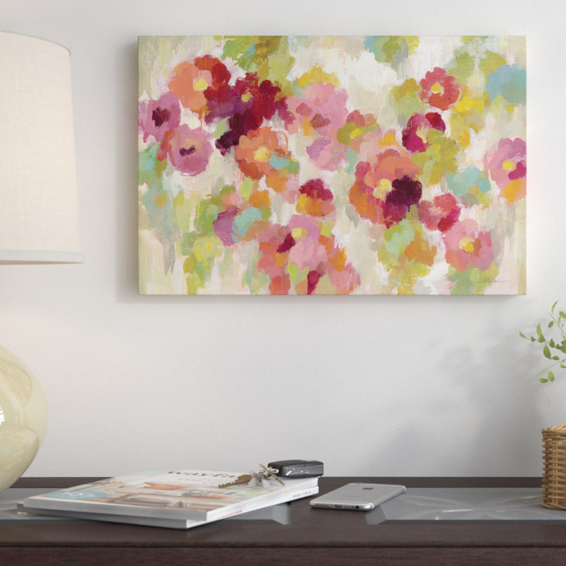 « Coral and Emerald Garden I », reproduction, H 8 po x l 12 po x P 0,75 po, Toile