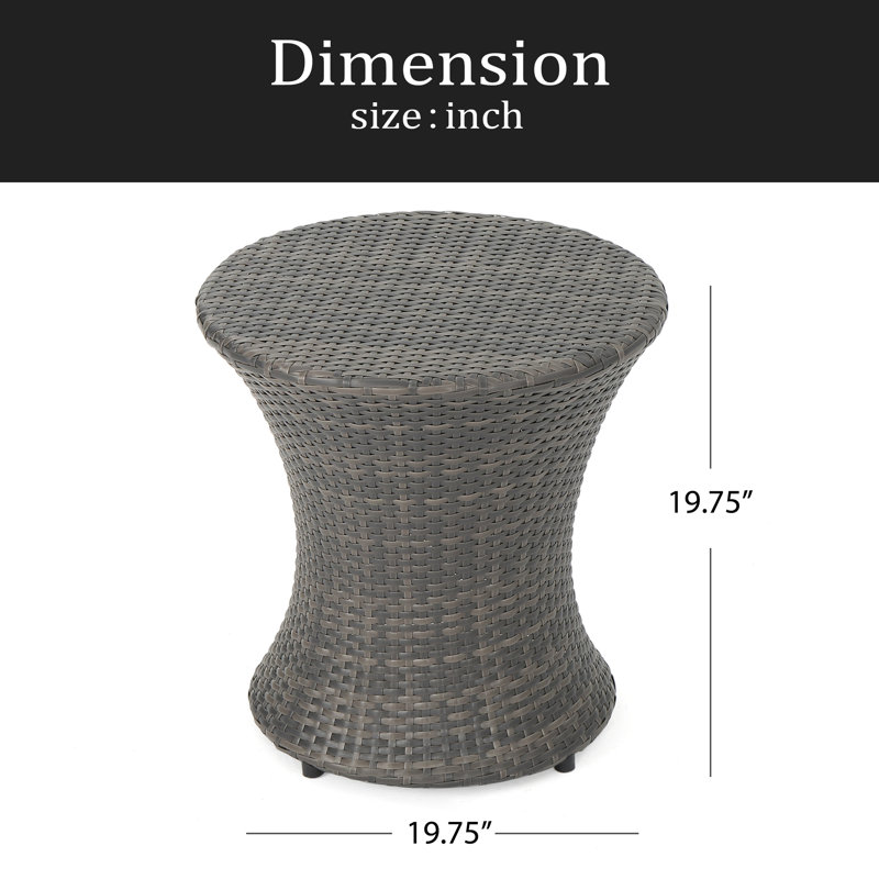 Table de sablier (sans plateau en verre), Gris