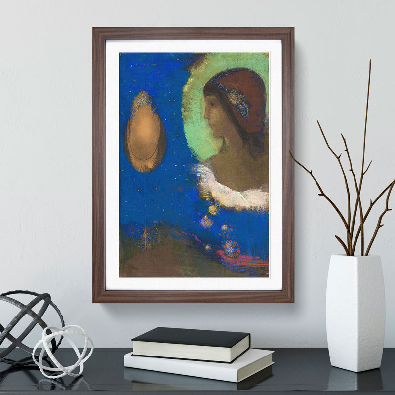 Sita by Odilon Redon - Framed Print, Walnut Framed, 48cm H x 36cm W x 2cm D