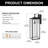 Classic Outdoor Armed Wall Sconce Light, 1 - Light Wall Lamp With Dusk To Dawn Rectangular Wall Latern, Waterproof
