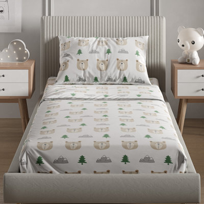 Ensemble de draps pour enfants, literie en microfibre douce, confortable et respirante, draps faciles d'entretien