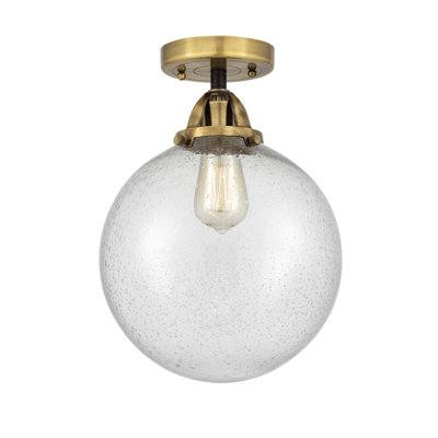Alphonsa Glass LED Semi Flush Mount