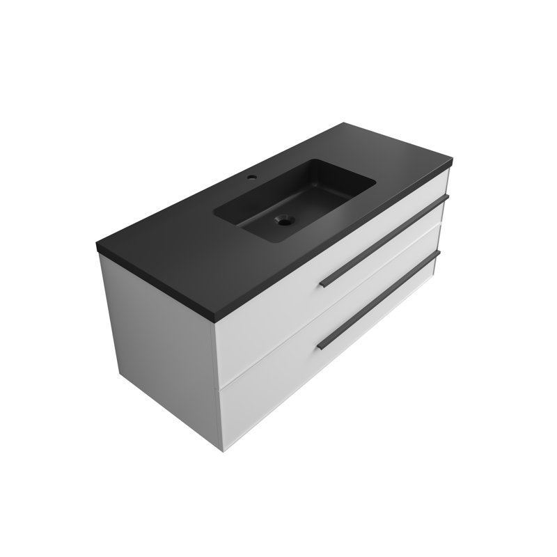 47.2'' Single Bathroom Vanity with Resin Top