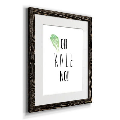 Oh Kale No - reproduction d'art textuel sur papier encadré