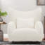 Ensemble de 2 chaises d'appoint modernes, blanc à oreilles en bois Teddy pour la maison