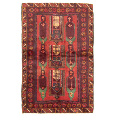 Rizbaft Red Rug 3'10" x 6'0"