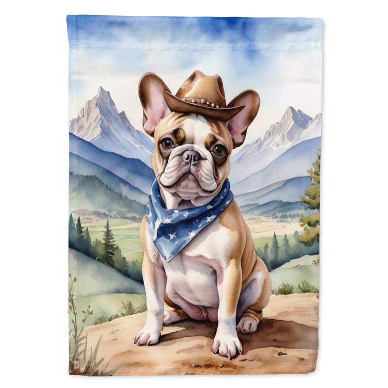 Drapeau Cowboy Welcome House, Bouledogue français