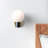 Drake 1-Light Metal and Glass Armed Sconce