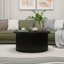 Table basse ronde avec espace de rangement-417308432