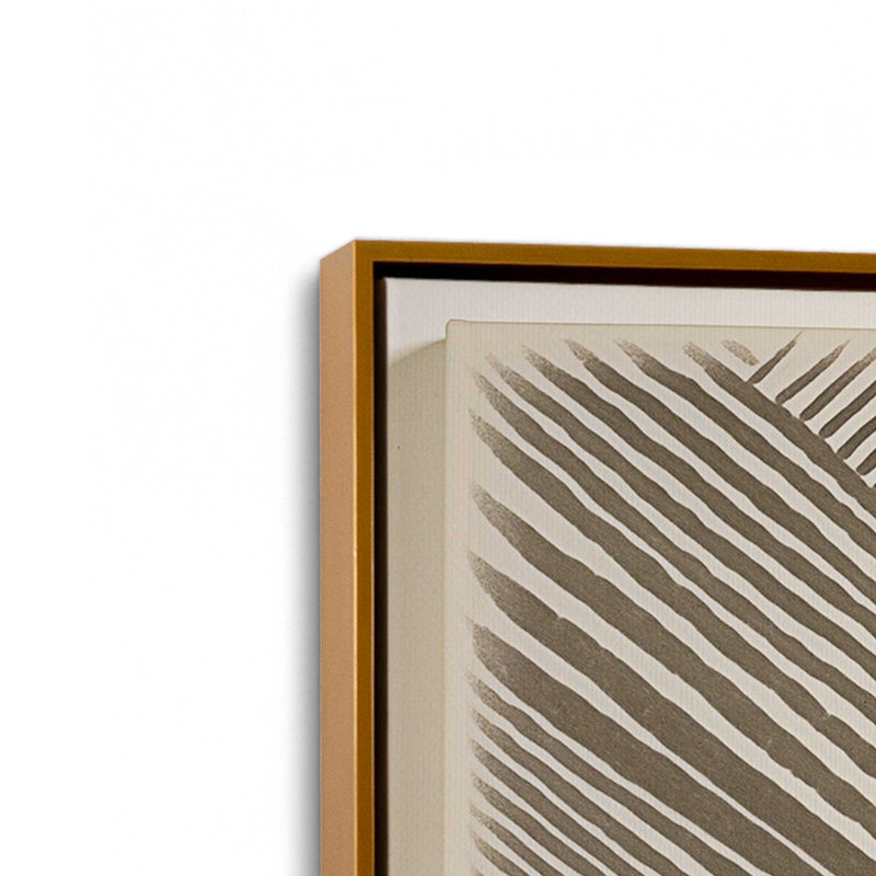 Impression sur toile Modern Modern Illusion III, Cadre flottant or poli, H 24,75 po x l 24,75 po x P 1,75 po