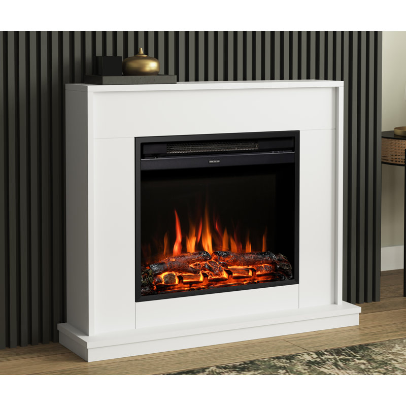 Salehurst Timber Electric Fireplace, 80.30cm H x 90.40cm W x 25cm D