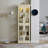 Lighted Glass Curio Display Cabinet,Display Cabinet,Glass Storage Cabinet Glass Wine Cabinet Wood Frame Toy Display For Living Room, Kitchen, Pantry Light Bulb Included Antique White-1218047561