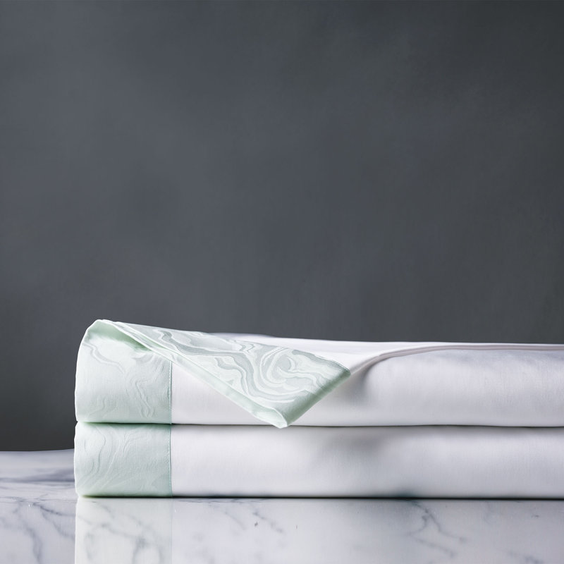 Stratus Egyptian Cotton Sateen Flat Sheet, King Flat Sheet, Daiquiri