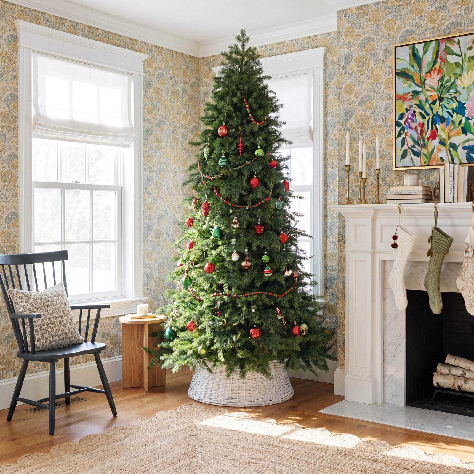 Cashmere Flocked 7.5' Pre-Lit Christmas Tree