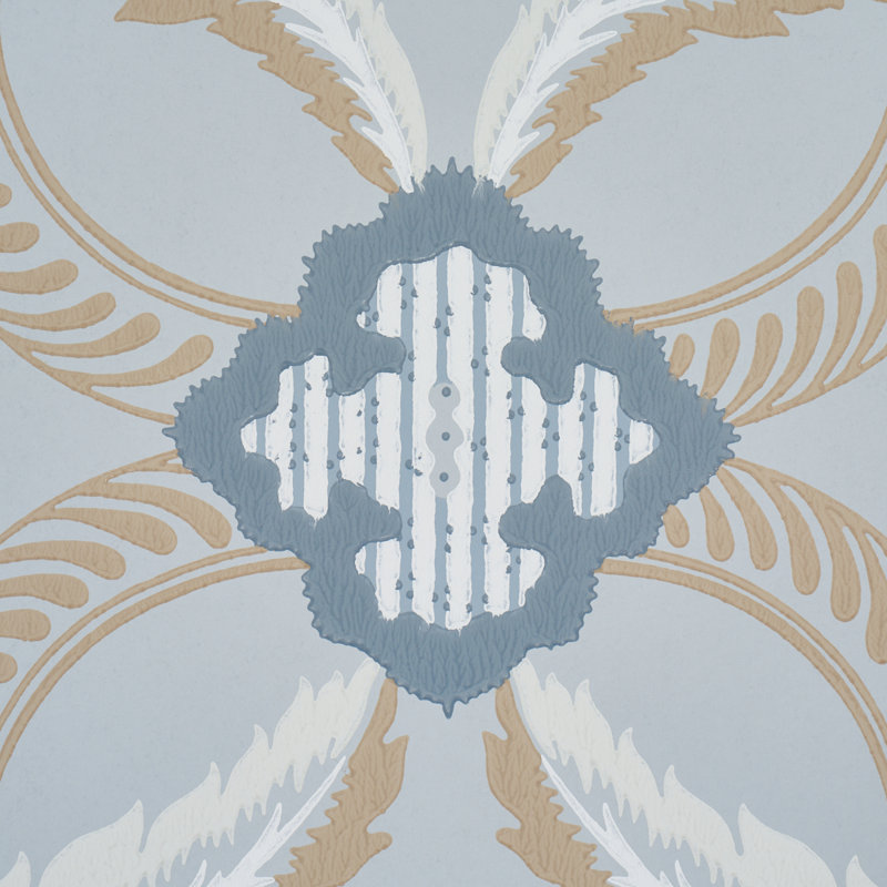 Papier peint Front Waltz, Bleu
