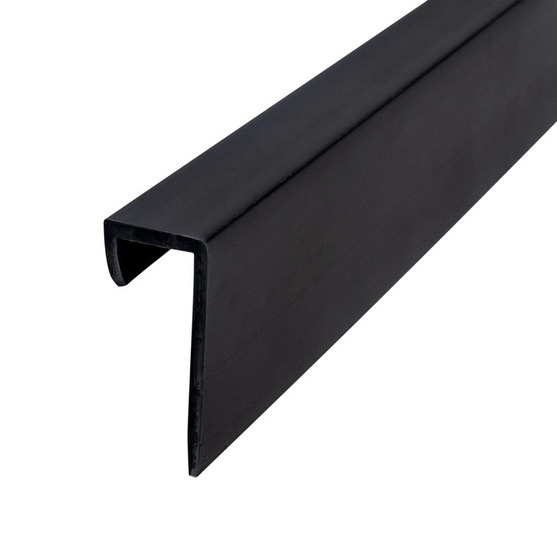 3/8" Styrene Cap Moulding | Pro Pack, Black