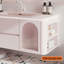 Modern light luxury pink bathroom cabinet