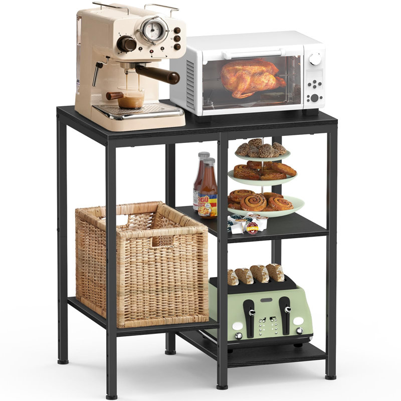 Support de micro-ondes de cuisine, support de boulanger réglable à 4 niveaux