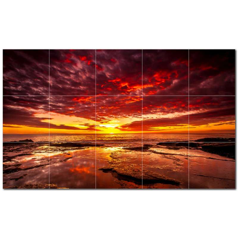 Coucher de soleil photo 6 x 6