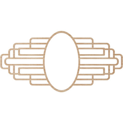 Médaillon de plafond en bois d'aulne Elizabeth