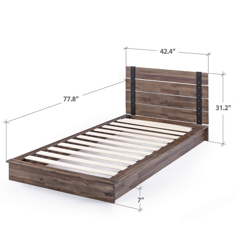 Ravidutt Slat Bed, Twin