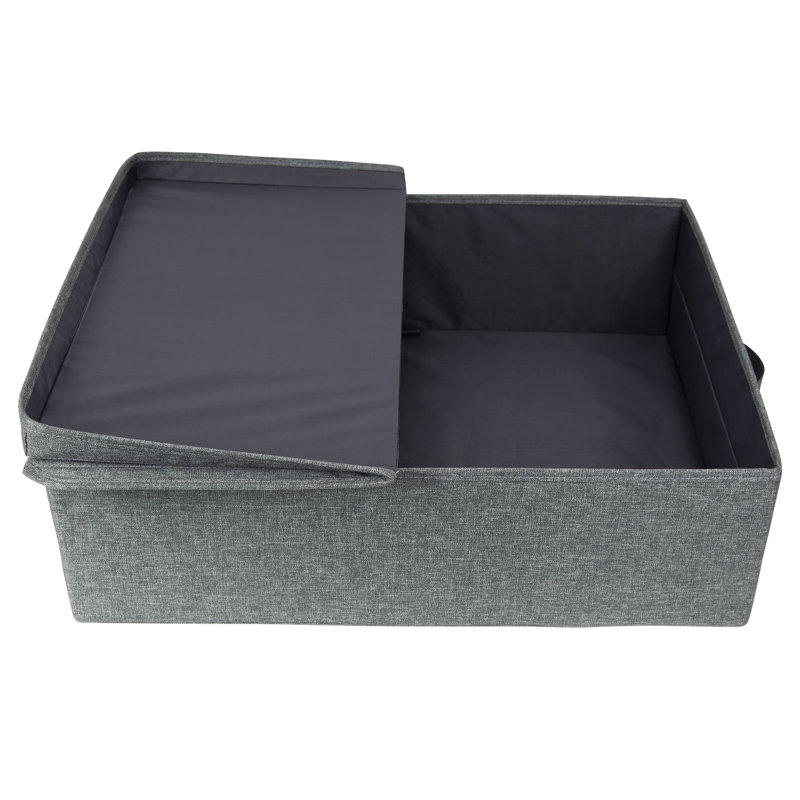 Bigso Soft Underbed Storage Box - Under Bed Storage Containers, Gray