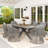 Outdoor 6-person Dining Set With Cushions-1396125517-1396125519