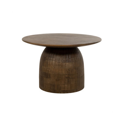Solid Wood Pedestal Coffee Table