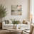 Canvas Wall Art Wood Frame Modern Abstract Glam Design Home Office Bedroom Living Room Decor - 40" Tan, Green, Ivory