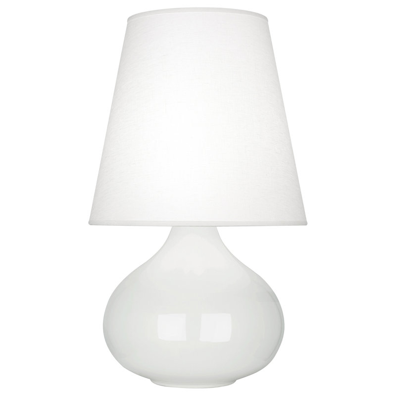 Small June Accent Lamp, Lily, Oyster Linen