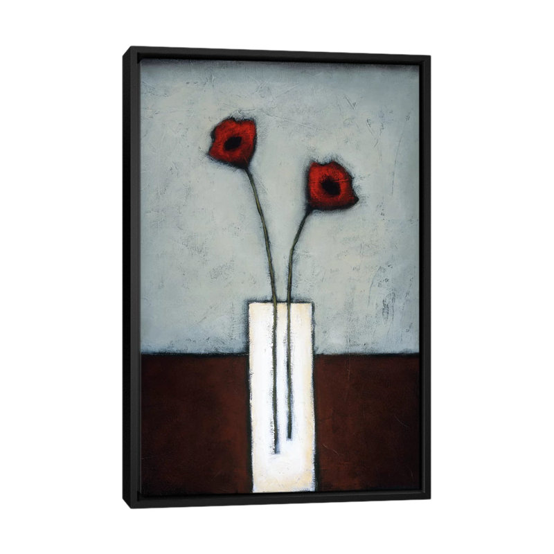 «Fire and Ice I», reproduction d'art sur toile, H 26 po x l 18 po x P 1,5 po, Toile avec cadre noir, Pas de tapis