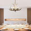 Escher Vintage Antler Retro Deer Horn 6 Light Chandelier Ceiling Home Decoration