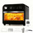 16QT Air Fryer Oven Combo, Convection Oven, Fast Preheat & Cooking, Fits 9-inch Pizza, Digital Display & Precise Temperature Control, Stainless Steel, Easy to Clean.