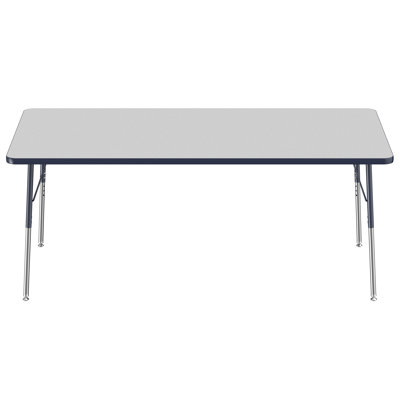 Rectangle T-Mold Adjustable Height Activity Table