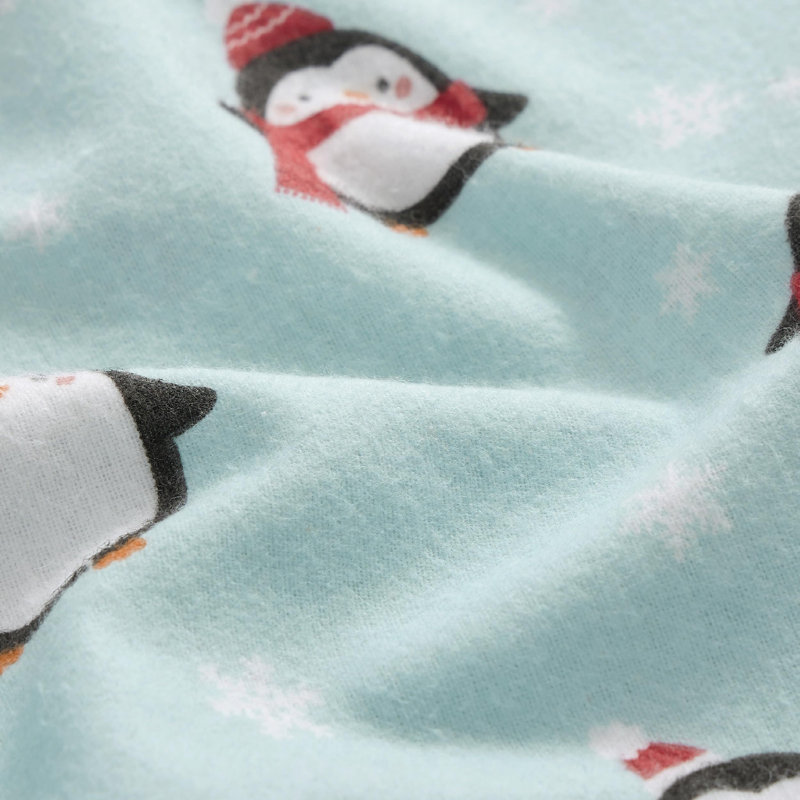 Ensemble de lit en flanelle 100% coton, Ensemble de draps pour lit simple avec 1 taie d'or