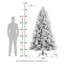 Arbre de Noël enneigé avec pin-280207352