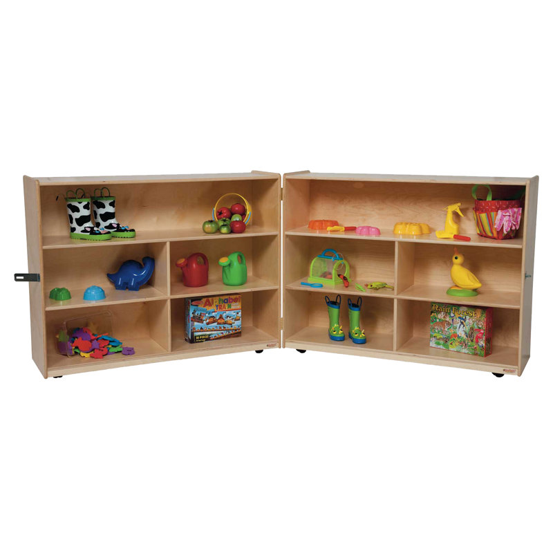 Folding Versatile Storage Unit, 38"H, X-Deep, Natural, 38" H x 96" W x 15" D